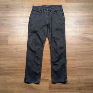 DU/ER L2X Relaxed Taper Jeans Mens 30x30(28) Black Stretch Performance Denim